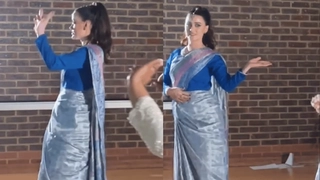 Irish Woman’s Dance In Saree At Bengali Wedding Garners Love; Internet Points Out Her Resemblance With Katy Perry | Viral video
